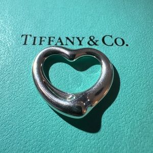 Tiffany Open Heart Charm Pendant medium 925